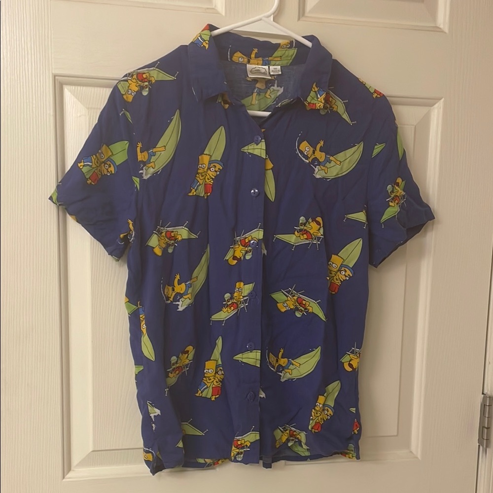 Bart Simpson Button Down Shirt